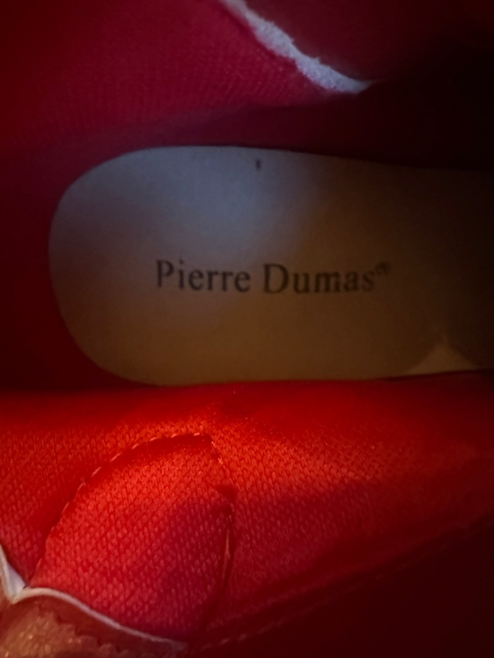 Pierre Dumas Red Suede Crystal Embellished Ankle Boots - Picture 2 of 4